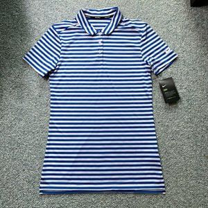 Nike Dri-Fit Striped Womens Golf Polo Shirt